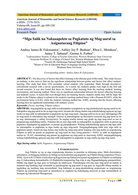 (PDF) Mga Salik na Nakaaapekto sa Pagkatuto ng Mag.